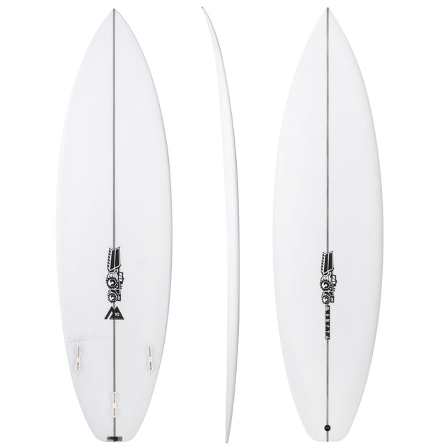 Monsta 10 6'4" x 19 3/4" X 2 5/8" - 35.00L, Squash, 3x Fin Boxes, PU - ID:1054508