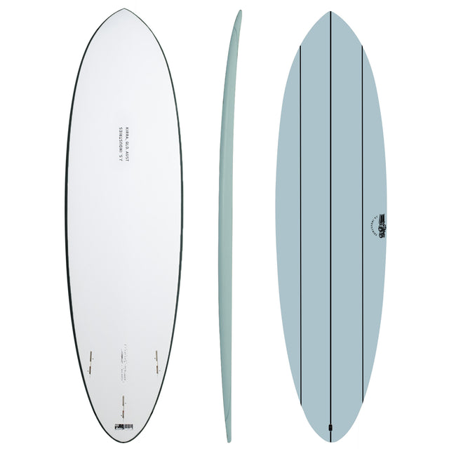 Big Baron Softboard 24S2 Sea 7'0" x 21" X 2 3/4" - 45.00L, Round, 3x FCS 2 Fin Boxes, Softboard - ID:1097299