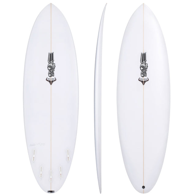 Bull Run 6'1" x 20 1/4" X 2 3/4" - 36.50L, Round, 5x FCS 2 Fin Boxes, PU - ID:1136634