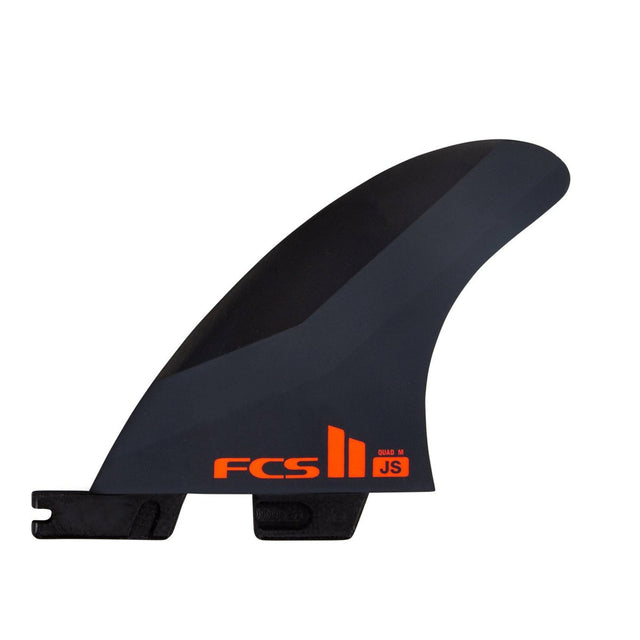 JS PC Fins - Charcoal/Red