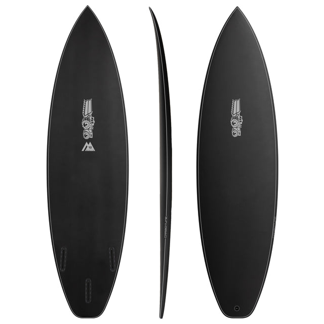 Monsta 10 Easy Rider 6'3" x 20 1/2" X  2 13/16" - 38.20L, Squash, 3x  Futures Fin Boxes, Carbotune - ID:890747