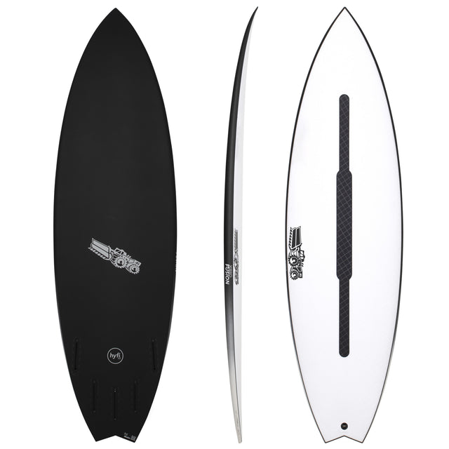 Xero Fusion 5'8" x 19 1/2" X  2 3/8" - 28.40L, Swallow, 5x  Futures Fin Boxes, HYFI 3.0 - ID:930403