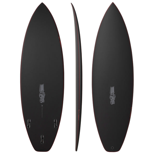 Xero Gravity Easy Rider 5'8" x 19 1/4" X  2 7/16" - 28.40L, Squash, 3x  FCS 2 Fin Boxes, Carbotune - ID:917311