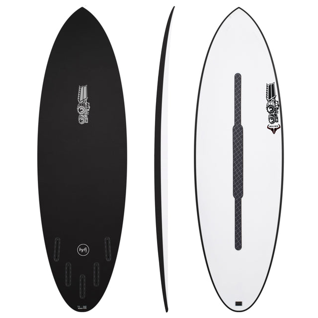 Bull Run 5'6" x 19 1/4" X  2 5/16" - 26.00L, Round, 5x  Futures Fin Boxes, HYFI 3.0 - ID:1022466