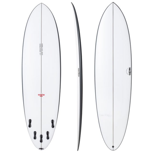 El Baron 7'6" x 21 1/2" X  2 7/8" - 51.80L, Round, 5x  FCS 2 Fins, PE - ID:672044