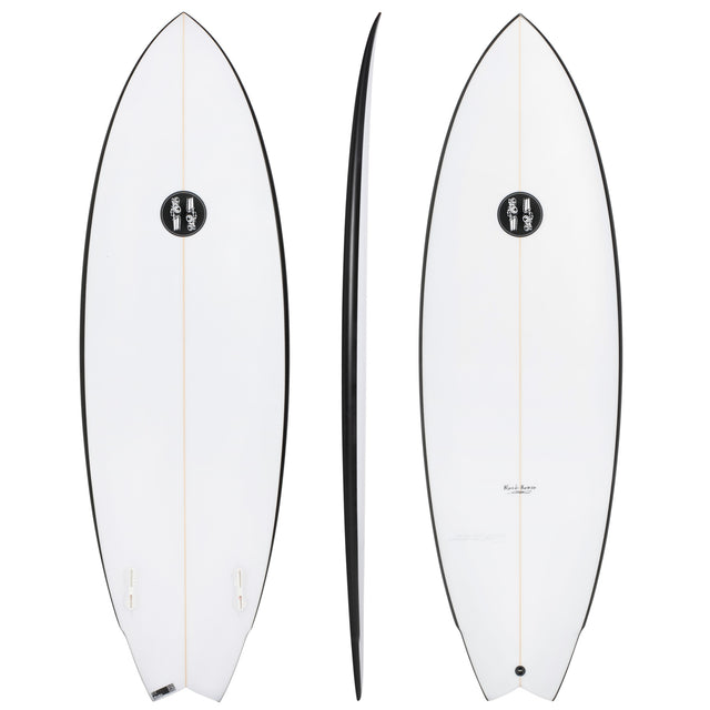 Black Baron 6'2" x 21 3/4" X  2 7/8" - 41.00L, Swallow, 2x  Futures Fin Boxes, PU - ID:1012581