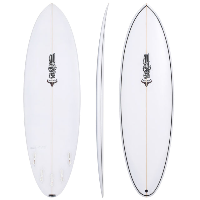 Bull Run 5'8" x 19 1/2" X  2 7/16" - 29.00L, Round, 5x  FCS 2 Fin Boxes, EPS - ID:1130311
