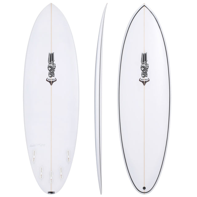 Bull Run 5'10" x 19 3/4" X  2 9/16" - 32.00L, Round, 5x  FCS 2 Fin Boxes, PU - ID:1054527