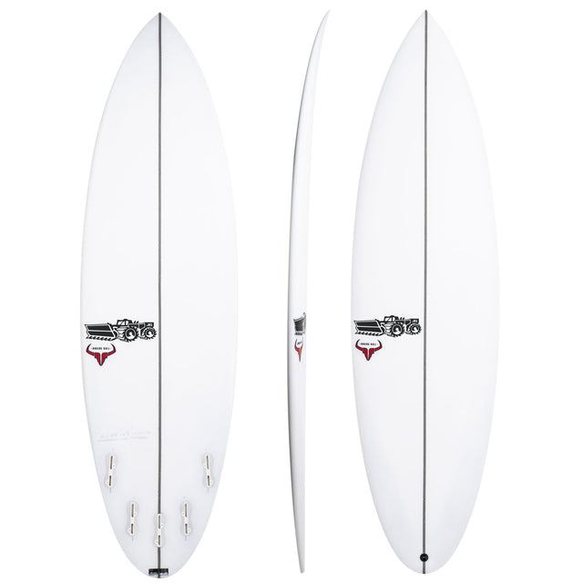 Raging Bull 6'1" x 19 3/4" X  2 11/16" - 34.20L, Round, 5x  Futures Fins, HYFI 2.0 - ID:672019