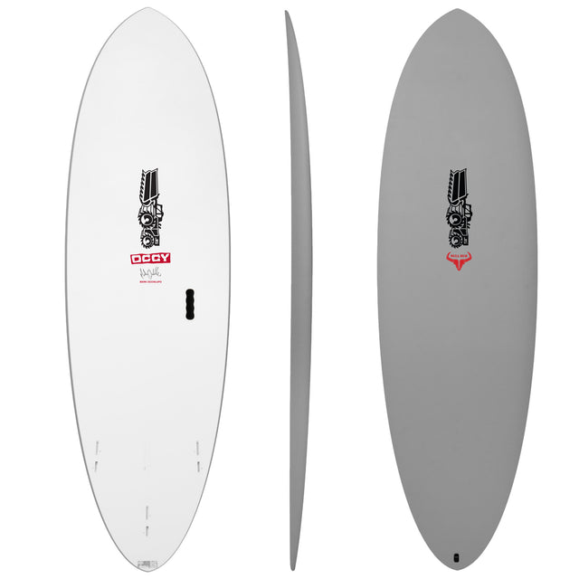Bull Run Softboard 6'2" x 21" X  2 7/8" - 40.00L, Round, 3x  FCS 2 Fin Boxes, Softboard - ID:1054634