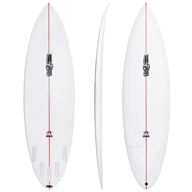Big Horse 6'2" x 18 7/8" X  2 11/16" - 31.40L, Round, 5x  Futures Fin Boxes [T2], PU - ID:1163093