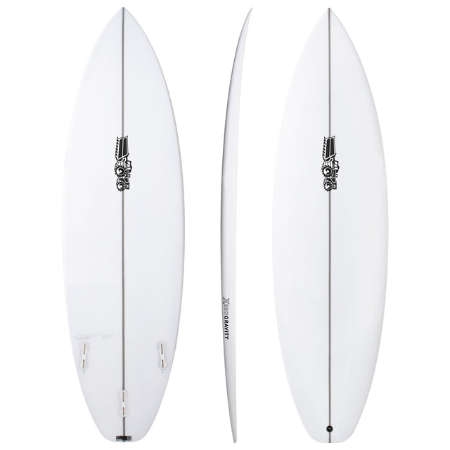 Xero Gravity Easy Rider 6'1" x 20 1/4" X  2 3/4" - 36.30L, Squash, 3x  FCS 2 Fin Boxes, PU - ID:918616