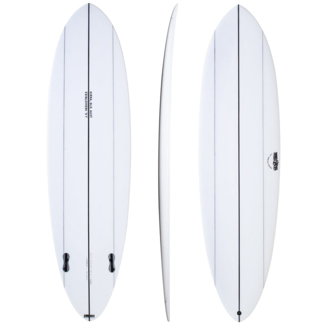 Big Baron 7'0" x 21" X  2 3/4" - 43.00L, Round, 2x  Futures Fin Boxes, Cobra PU - ID:1130433