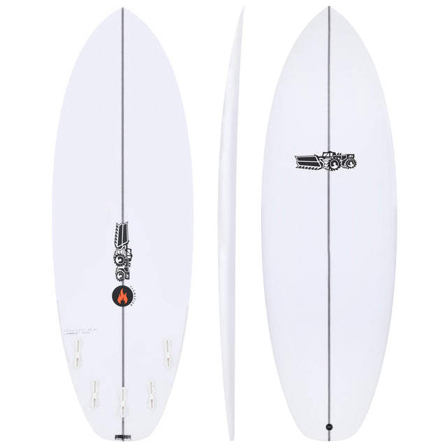 Flame Fish 5'8" x 21 1/2" X  2 5/8" - 36.50L, Squash, 5x  FCS 2 Fin Boxes, EPS - ID:1130304