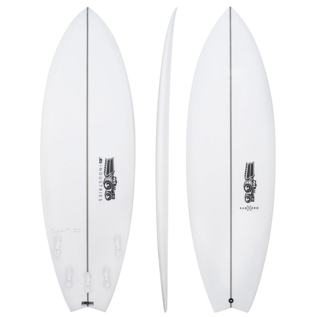 Sub Xero 5'7" x 20 1/4" X  2 5/8" - 32.00L, Swallow, 5x  FCS 2 Fin Boxes, EPS - ID:1130362