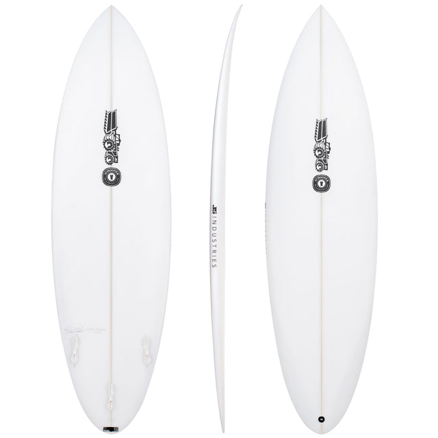 Schooner 6'6" x 19 7/8" X  2 7/8" - 38.50L, Round, 3x  Futures Fin Boxes, PU - ID:1183145