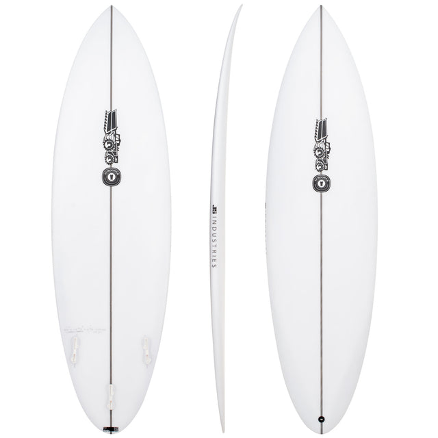 Schooner 6'2" x 19 1/4" X  2 11/16" - 32.90L, Round, 3x   Fin Boxes, PU - ID:936434