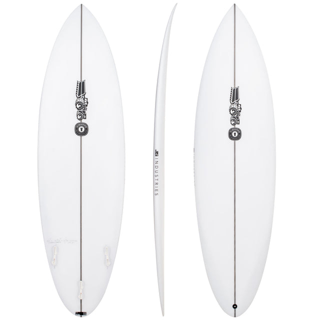 Schooner 6'0" x 19" X  2 9/16" - 30.00L, Round, 5x  FCS 2 Fin Boxes, PU - ID:1183143