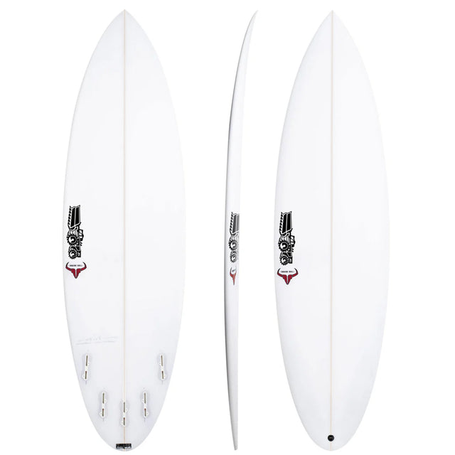 Raging Bull 6'2" x 19 7/8" X  2 13/16" - 36.20L, Round, 5x  Futures Fin Boxes, PU - ID:1147415