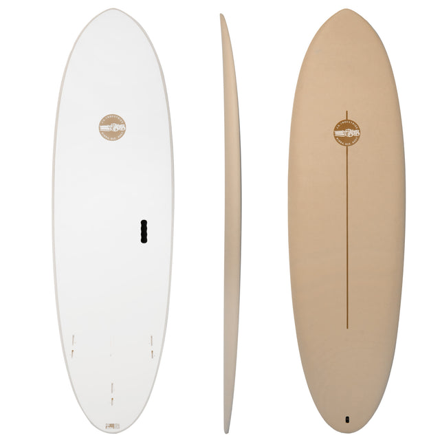 Big Baron Easy Rider Softboard 24S2 Coco 6'0" x 20" X  2 5/8" - 40.00L, Round, 3x  FCS 2 Fin Boxes, Softboard - ID:890857