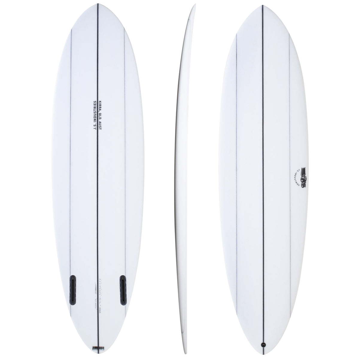 JS Industries Big Baron Mid-length / Twin Fin — full deck view