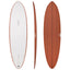 Big Baron Softboard Rust 6'8" x 20 3/4" X  2 5/8" - 40.20L, Round, 3x  FCS 2 Fin Boxes, Softboard - ID:890679