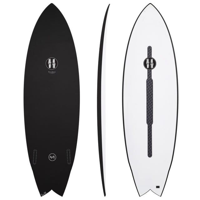 Black Baron 6'2" x 21 3/4" X  2 7/8" - 41.00L, Swallow, 2x  Futures Fin Boxes, HYFI 3.0 - ID:1000735