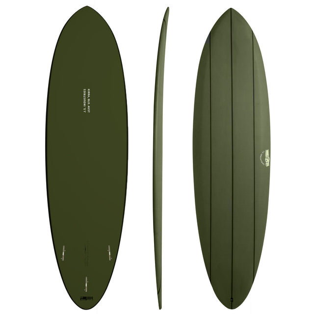 Big Baron Softboard Big Baron Soft Marble 6'0" x 19 1/2" X  2 7/16" - 31.50L, Round, 3x  FCS 2 Fins, Softboard - ID:666643